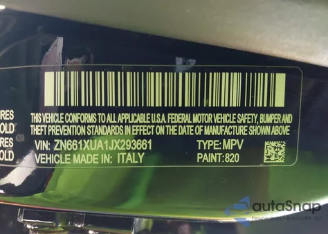 2018 Maserati Levante из США, поврежденный, VIN ZN661XUA1JX293661